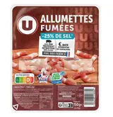 Allumettes de porc fumées, U (2 x 75 g)