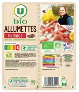 Allumettes fumées bio, U (2 x 75 g)