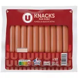 Saucisses knacks de Strasbourg, U (x 10, 350 g)