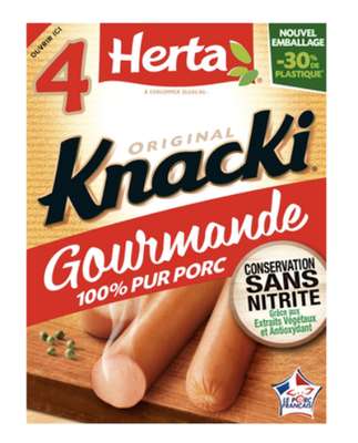 Saucisse Knacki original, Herta  (x 4, 280 g)