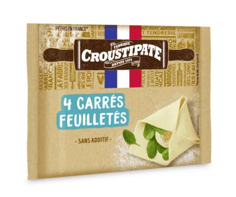 Carrés pâte feuilletée, Croustipâte (x 4, 240 g)