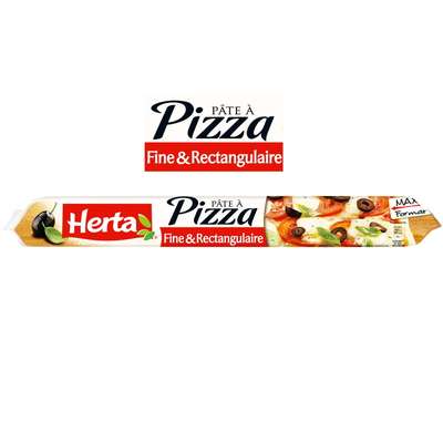 Pâte à pizza maxi fine et rectangulaire, Herta (390 g)