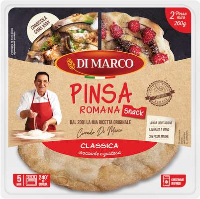 Mini pinsas classica "Pinsa Romana", Di Marco (x2, 260 g)