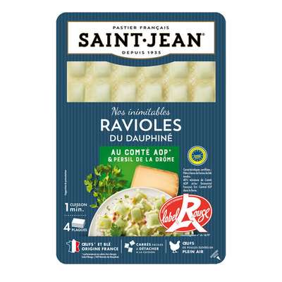 Ravioles du Dauphiné Label Rouge au comté AOP et persil de la Drôme, Saint Jean (240 g)