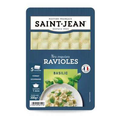 Ravioles au basilic, Saint Jean (240 g)
