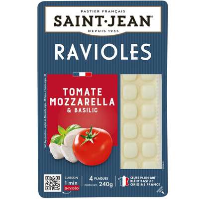 Ravioles tomate mozzarella basilic, Saint Jean (240 g)