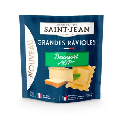 Grandes ravioles au Beaufort AOP, Saint Jean (220 g)