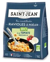 Ravioles à poêler tomates et mozzarella BIO, Saint Jean (310 g)