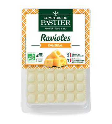 Ravioles à l'emmental BIO, Comptoir du Pastier (240 g)