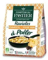 Ravioles à poêler emmental et poivre noir BIO , Comptoir du Pastier (300 g)