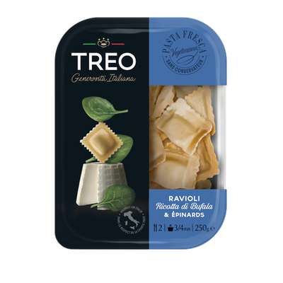 Raviolis ricotta di bufala epinards, Treo (250 g)