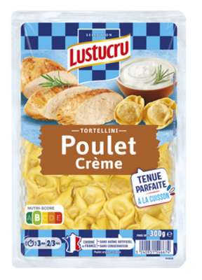 Tortellini poulet crème, Lustucru (300 g)