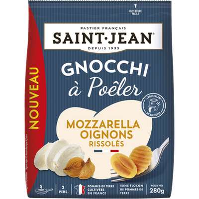 Gnocchis à poêler mozzarella et oignons, Saint Jean (280 g)