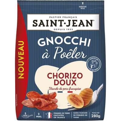 Gnocchis à poêler chorizo doux, Saint Jean (280 g)