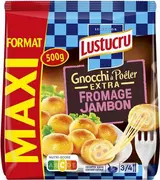 Gnocchi à poêler extra jambon fromage, Lustucru (500 g)