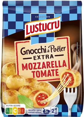 Gnocchi à poêle extra mozzarella tomate, Lustucru (280 g)