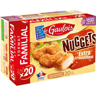 Nuggets de dinde extra croustillant, Le Gaulois (x 20, 400 g)