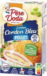 Cordon bleu de poulet 100% filets, Père Dodu (x 2, 200 g)