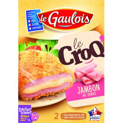 Croq' jambon de dinde & fromage, Le Gaulois (x 2, 200 g)