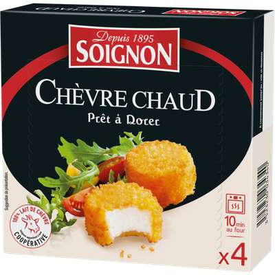 Fromage de chèvre à dorer, Soignon (x 4, 100 g)