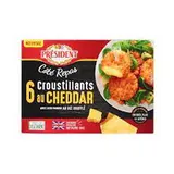 6 croustillants cheddar et mozzarella, Président (150 g)