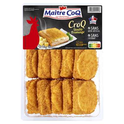 Croq double fromage de poulet, Maître Coq (1 kg)