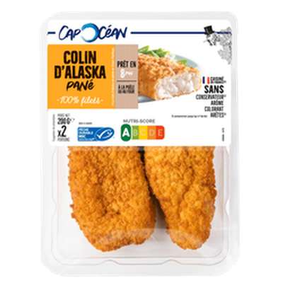Pané au colin d'Alaska, Cap Océan (x 2, 200 g)