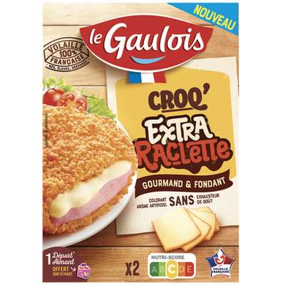Croq' extra raclette, Le Gaulois (x 2, 200 g)
