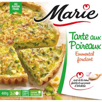 Tarte aux poireaux emmental fondant, Marie (400 g)