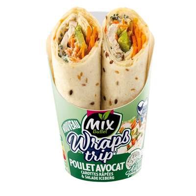 Wrap trip poulet et avocat,  Mix Buffet (180 g)