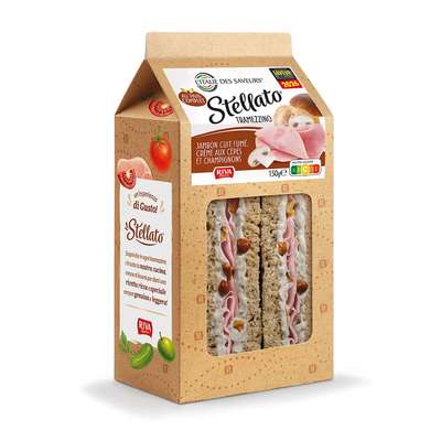 Tramezzino jambon fumé crème de cêpes et champignons, L'Italie des saveurs (150 g)