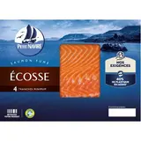 Saumon Atlantique élevé en Ecosse fumé, Petit Navire (4 tranches, 120 g)