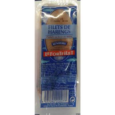 Filets de hareng fumé doux, Lefort (200 g)