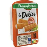 Bâtonnets de surimi Le Délice à la chair de crabe, Fleury Michon  (x 18, 300 g)
