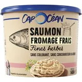 Tartinable de saumon au fromage frais fines herbes sans colorant sans conservateur, Cap Océan (140 g)