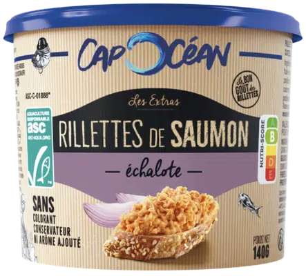 Rillettes de saumon au échalote, Cap Océan (140 g)