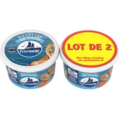 Rillettes de thon, Petit Navire (Lot de 2, 250 g)