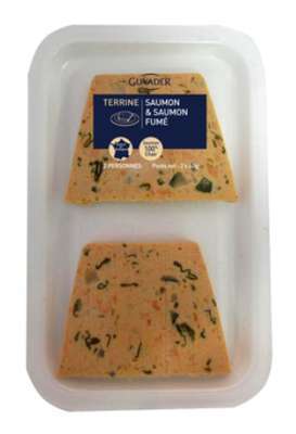 Terrine de saumon et saumon fumé, Guyader (350 g)