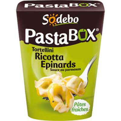 PastaBox tortellini ricotta épinards sauce au parmesan, Sodebo (280 g)