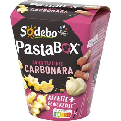 PastaBox Fusilli à la Carbonara, Sodebo (330 g)