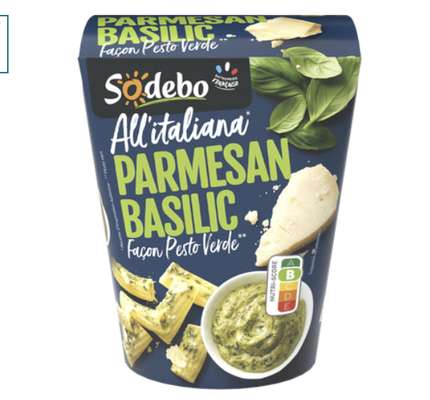 Rigatoni pesto parmesan, Sodebo (280 g)