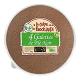 Galette de blé noir tradition Bretagne BIO, La Crêpe de Brocéliande (x 4, 260 g)