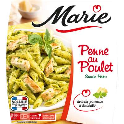 Penne au poulet grillé et au pesto, Marie (280 g)
