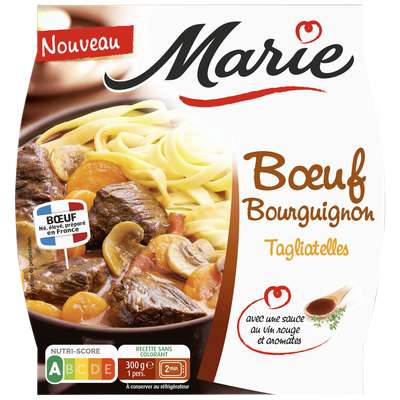 Boeuf bourguignon et tagliatelles, Marie (300 g)