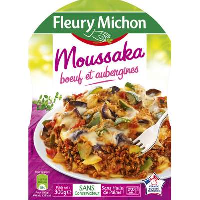 Moussaka boeuf aubergines, Fleury Michon (300 g)