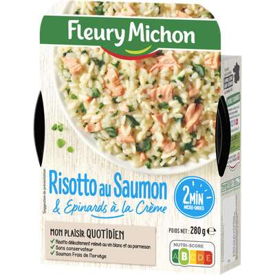 Risotto saumon épinards, Fleury Michon (280 g)