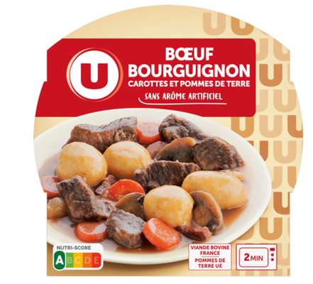 Boeuf bourguignon carottes et pomme de terre, U (300 g)