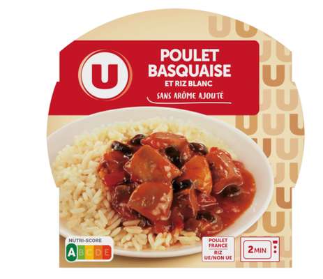 Poulet basquaise et riz blanc, U (300 g)