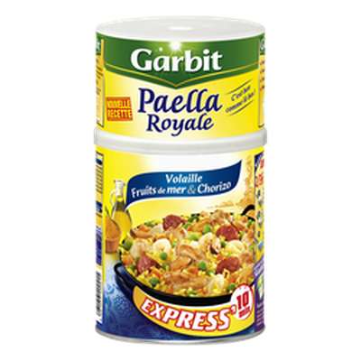 Paëlla royale à la volaille aux fruits de mer et chorizo, Garbit (940 g)