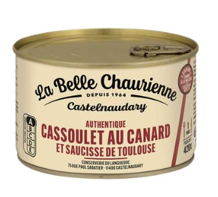 Cassoulet au canard, La Belle Chaurienne (420 g)